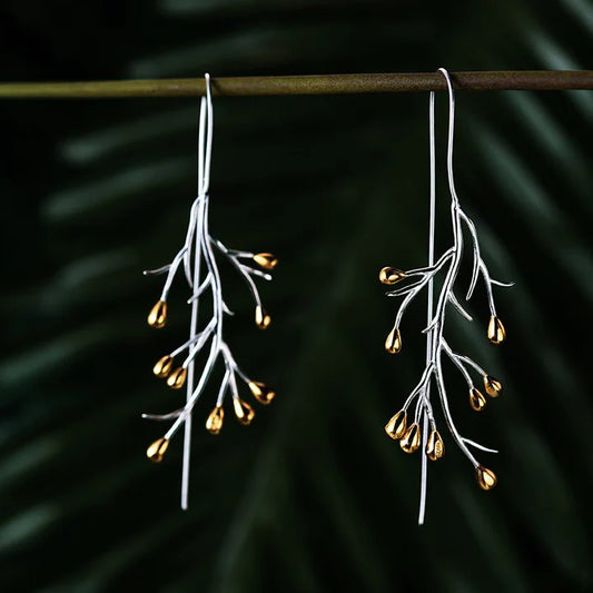 PRINCESENSE AUTUMN TREE BRANCH EARRING