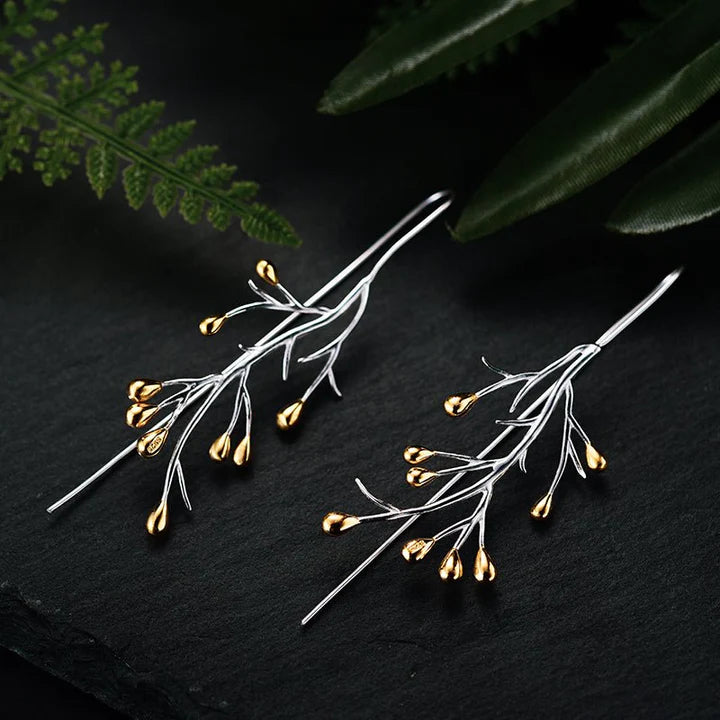 PRINCESENSE AUTUMN TREE BRANCH EARRING