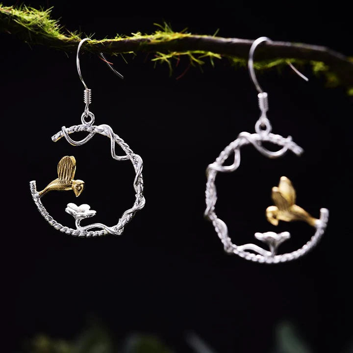 PRINCESENSE HUMMINGBIRD EARRING