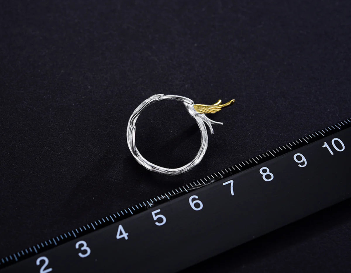 PRINCESENSE SWALLOW WILLOW RING