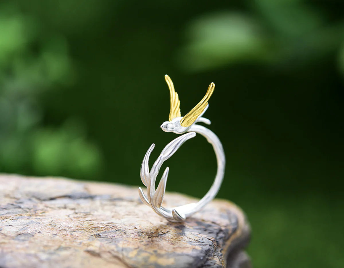 PRINCESENSE SWALLOW WILLOW RING