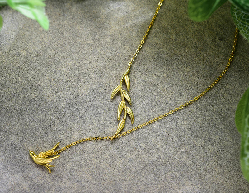 PRINCESENSE SWALLOW WILLOW NECKLACE