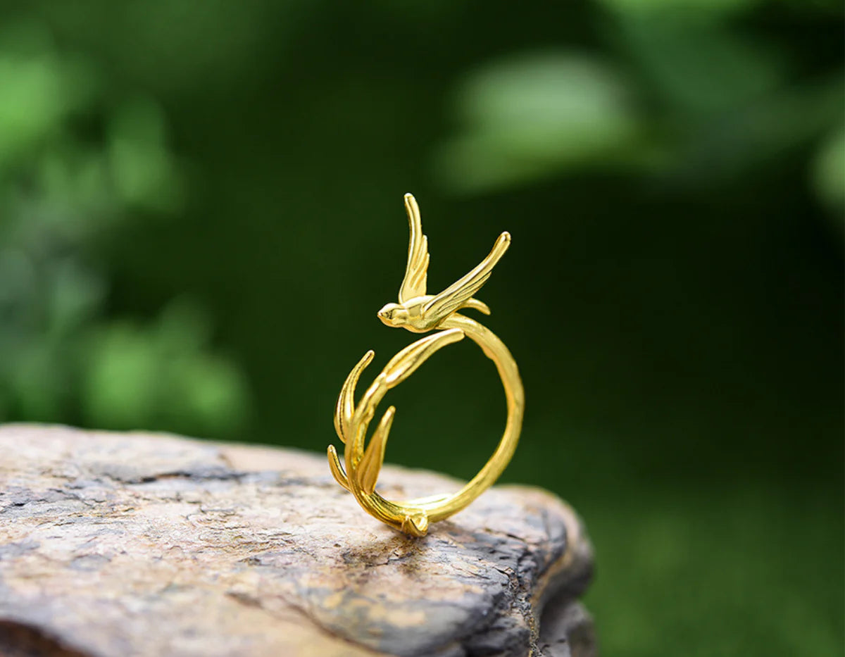 PRINCESENSE SWALLOW WILLOW RING