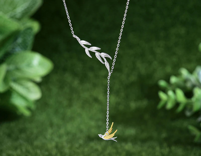 PRINCESENSE SWALLOW WILLOW NECKLACE