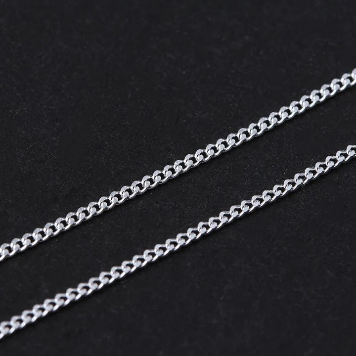 PRINCESENSE 925 STERLING SILVER NECKLACE CHAIN 2