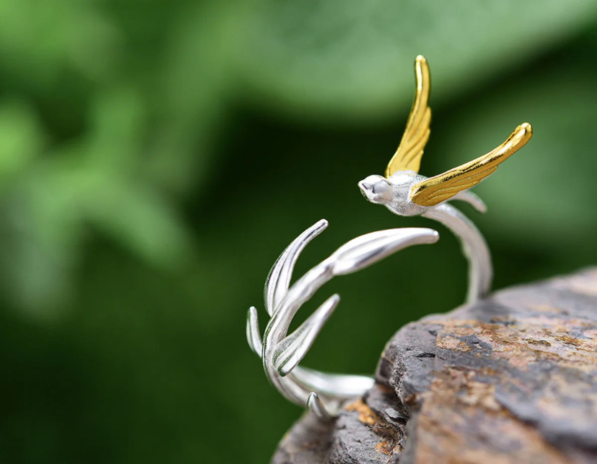 PRINCESENSE SWALLOW WILLOW RING