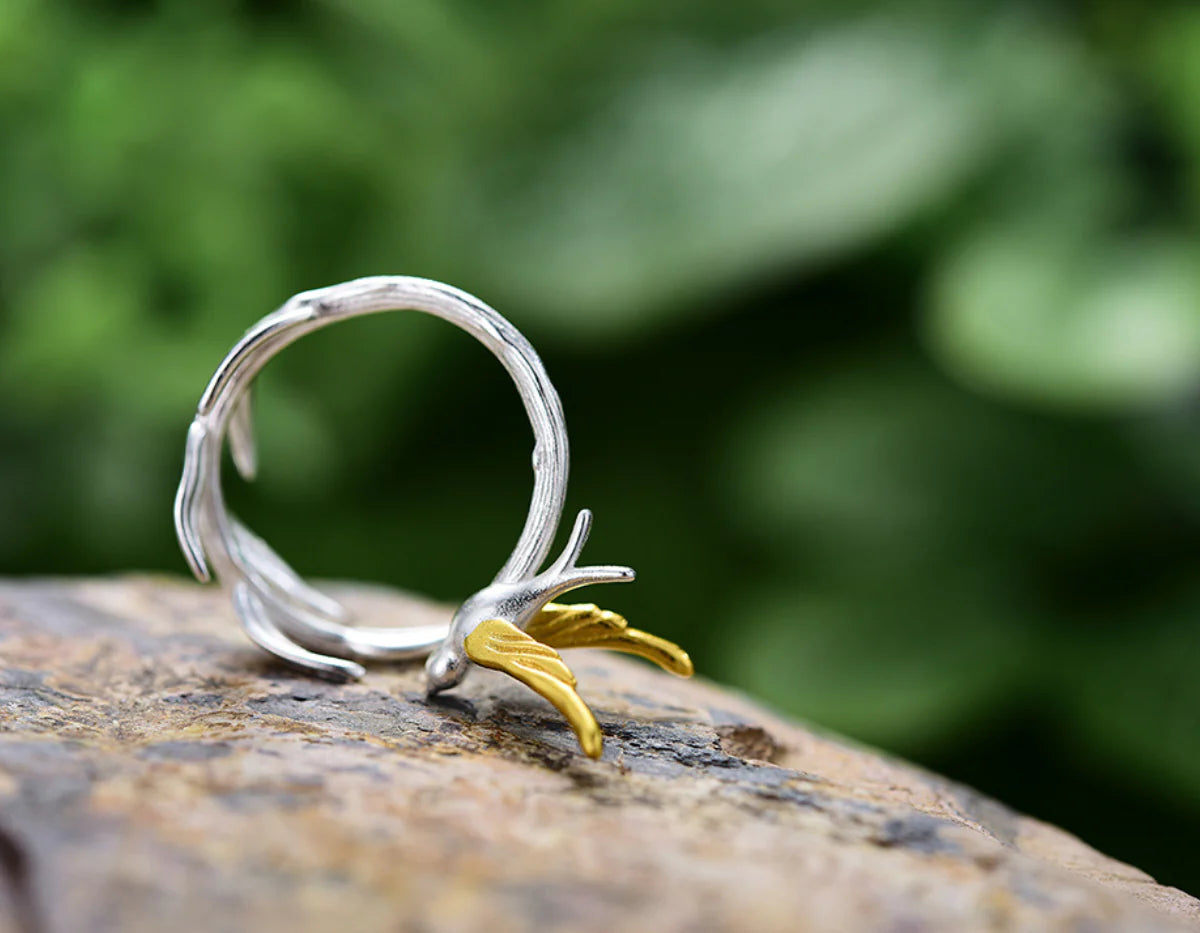 PRINCESENSE SWALLOW WILLOW RING