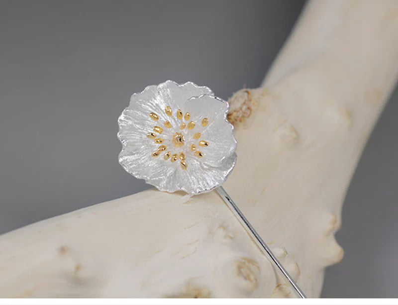 PRINCESENSE BLOOMING POPPIES BROOCH