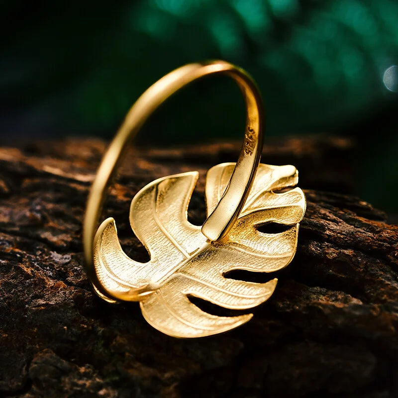 PRINCESENSE MONSTERA LEAF RING