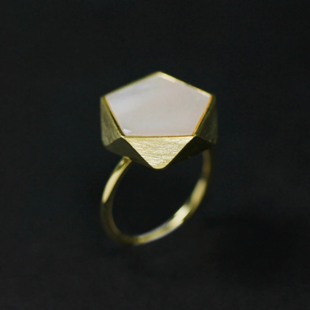 PRINCESENSE PENTAGON GEOMETRIC RING