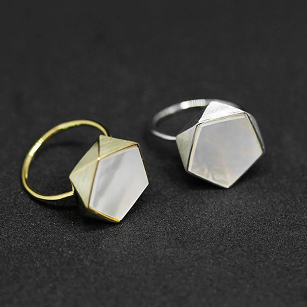 PRINCESENSE PENTAGON GEOMETRIC RING