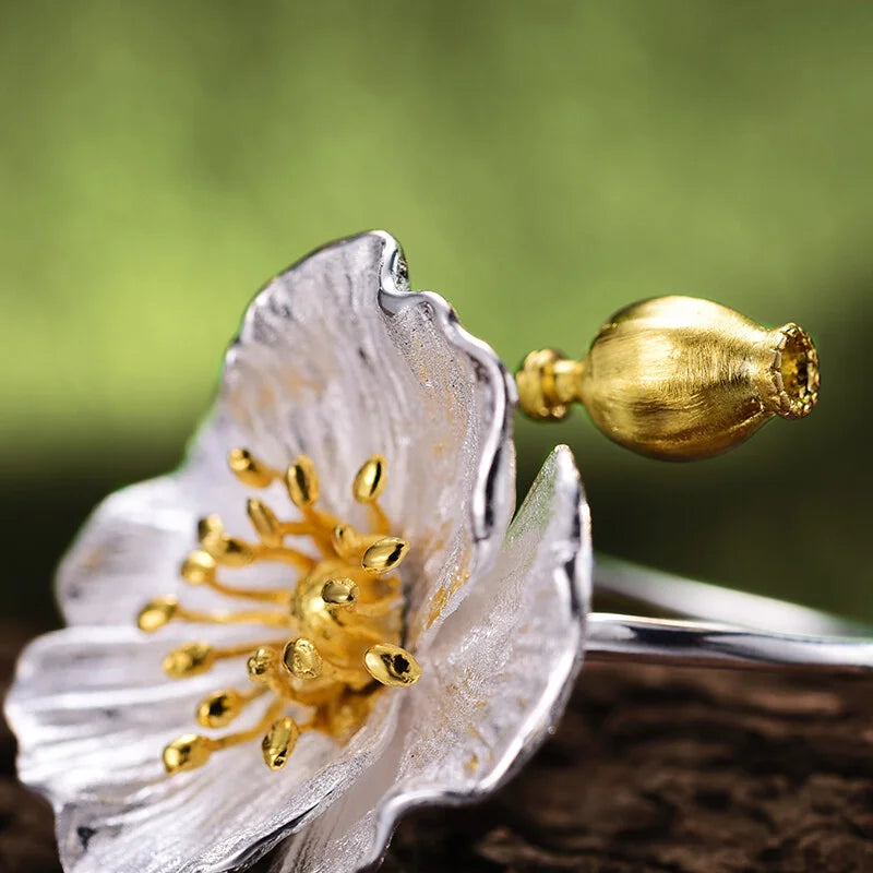 PRINCESENSE BLOOMING POPPIES RING