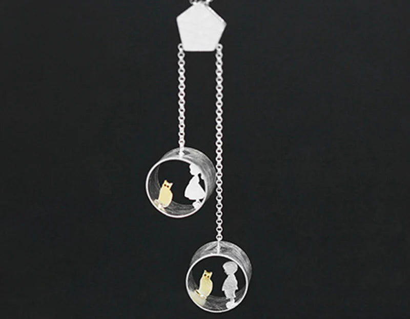 PRINCESENSE BOY AND GIRL MEETS CAT PENDANT