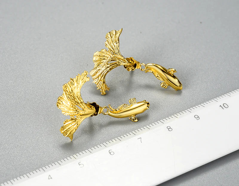 PRINCESENSE DESIGN FIGHTING FISH EARRING