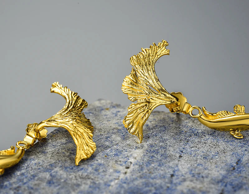 PRINCESENSE DESIGN FIGHTING FISH EARRING