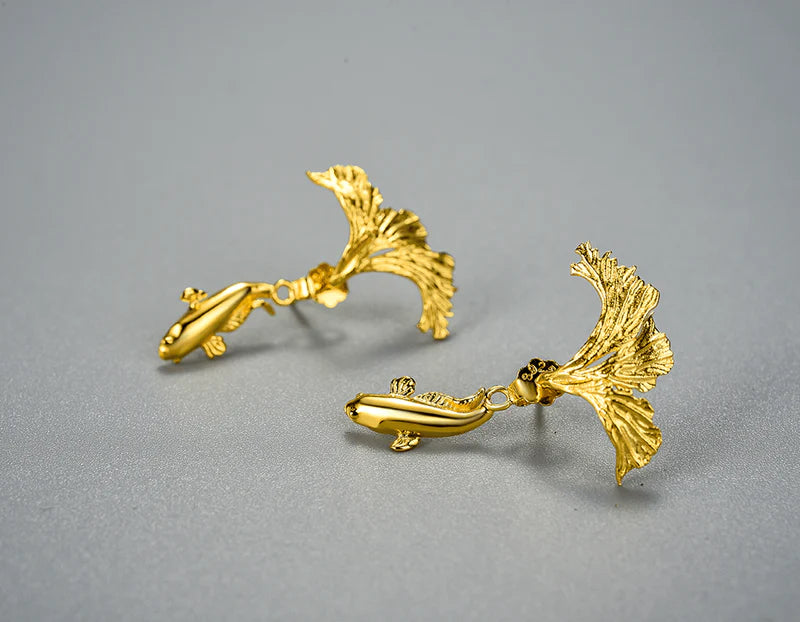 PRINCESENSE DESIGN FIGHTING FISH EARRING