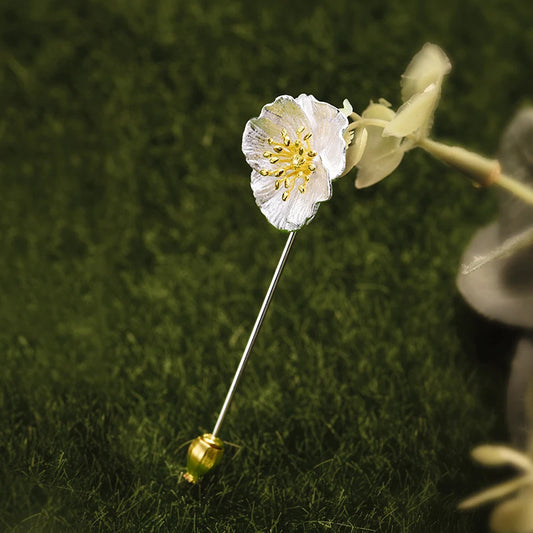 PRINCESENSE BLOOMING POPPIES BROOCH