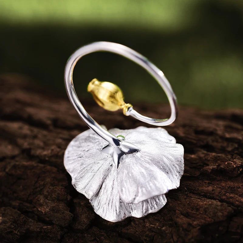 PRINCESENSE BLOOMING POPPIES RING