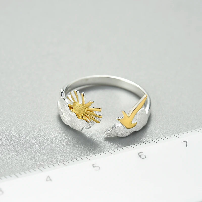 PRINCESENSE SUNRISE MOMENT BIRD EARRING