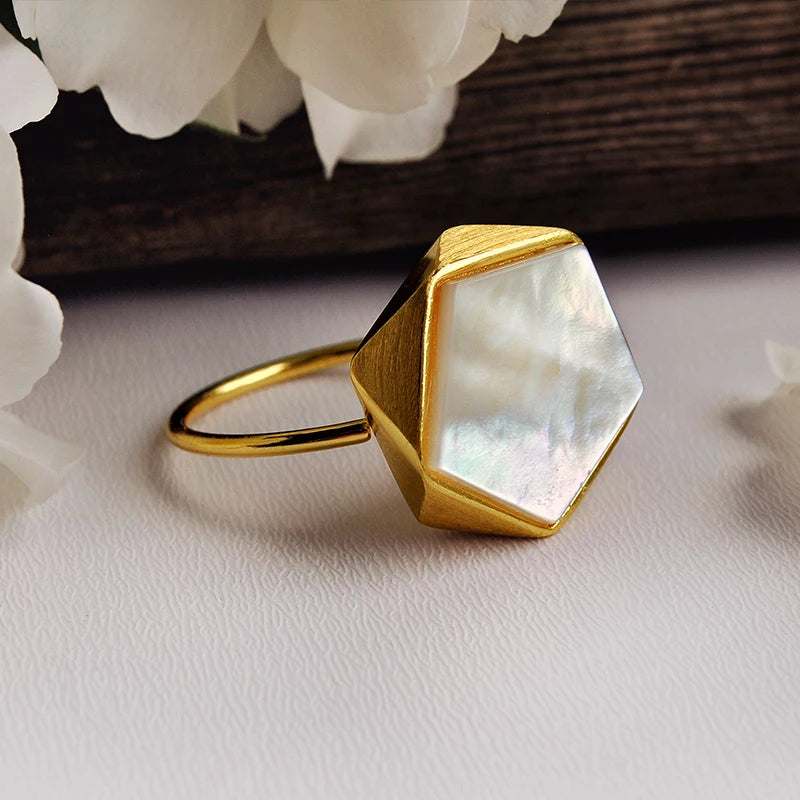 PRINCESENSE PENTAGON GEOMETRIC RING