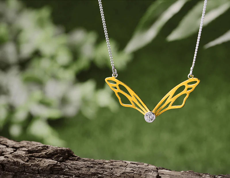 PRINCESENSE HOLLOW BUTTERFLY WINGS JEWELRY SET