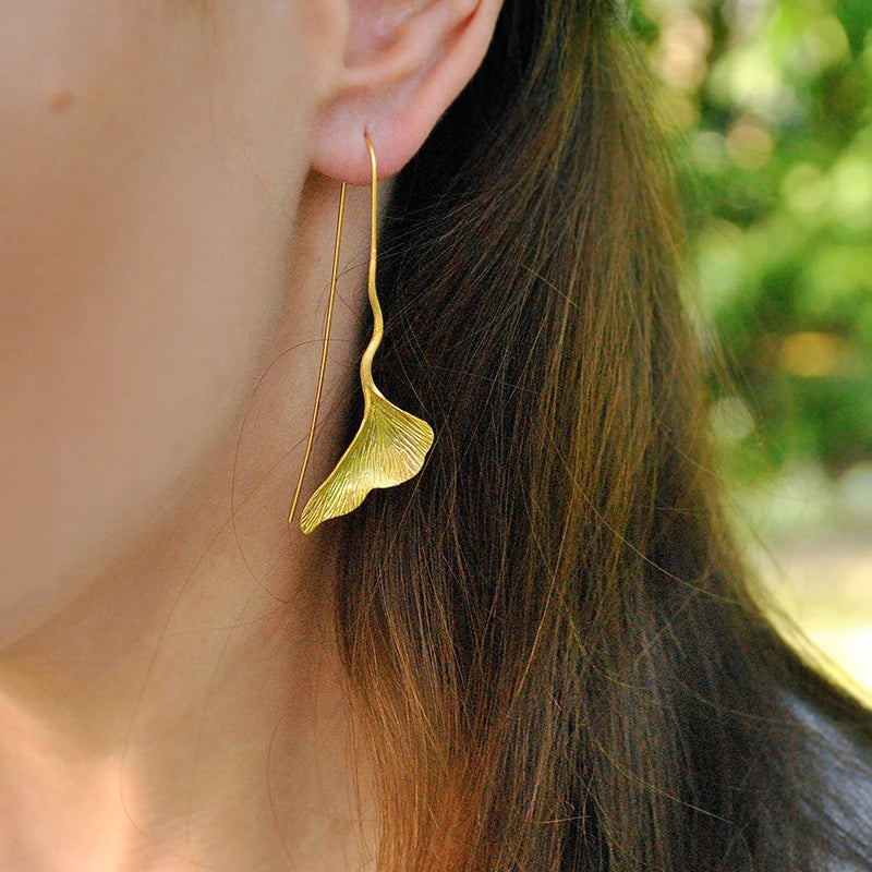 PRINCESENSE GINKGO LEAF JEWELRY SET