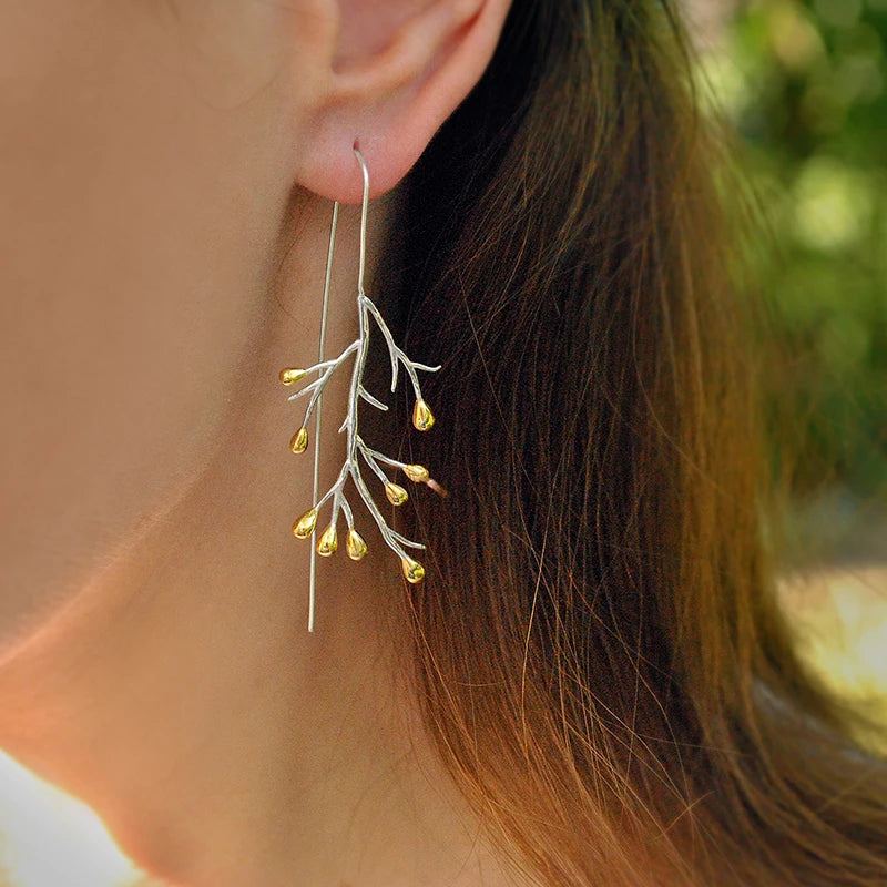 PRINCESENSE AUTUMN TREE BRANCH EARRING