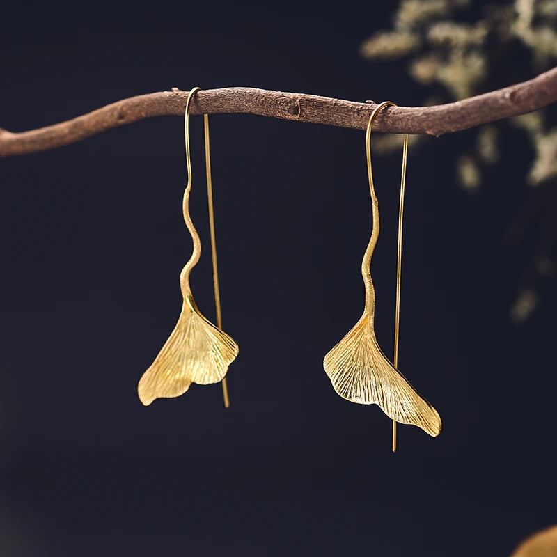 PRINCESENSE GINKGO LEAF JEWELRY SET