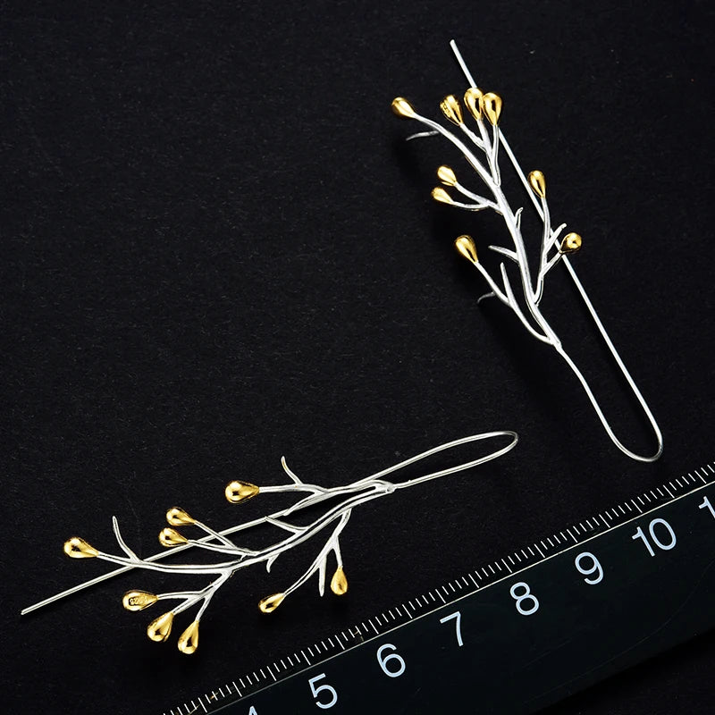 PRINCESENSE AUTUMN TREE BRANCH EARRING