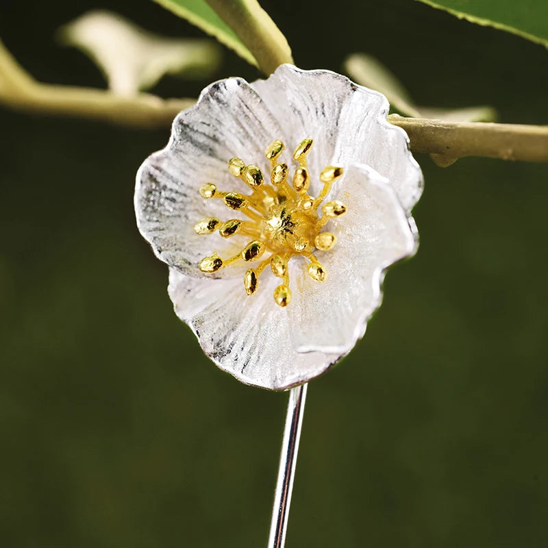 PRINCESENSE BLOOMING POPPIES BROOCH