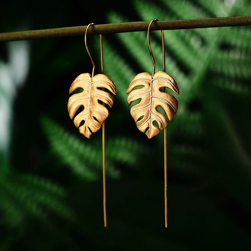 PRINCESENSE MONSTERA LEAVES JEWELRY SET