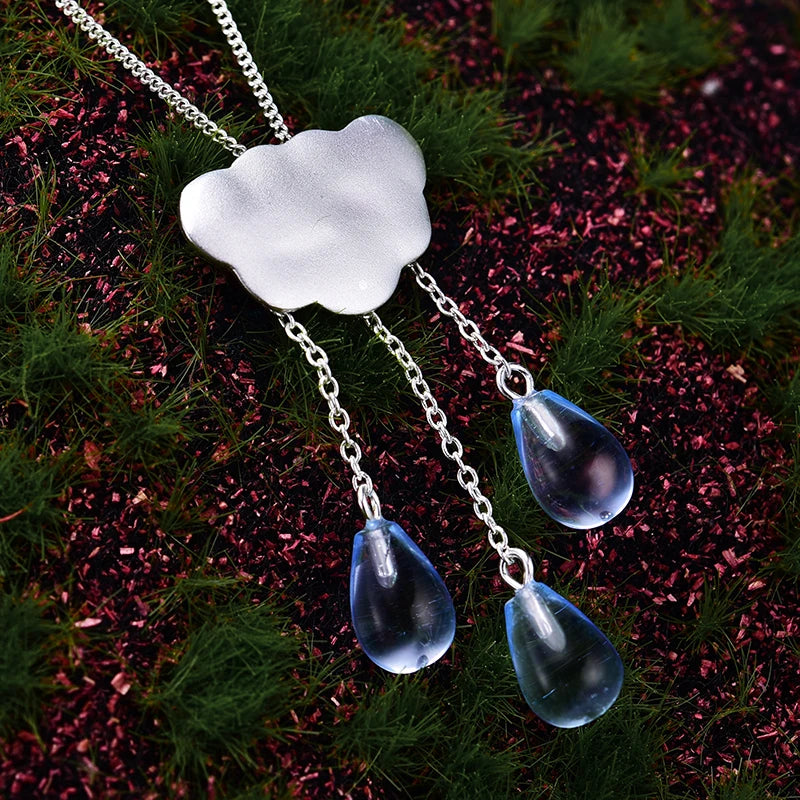 PRINCESENSE CLOUD TASSEL RAINDROPS JEWELRY SET