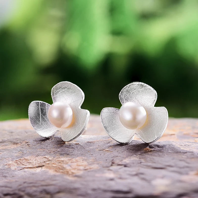 PRINCESENSE PEARL CLOVER EARRING