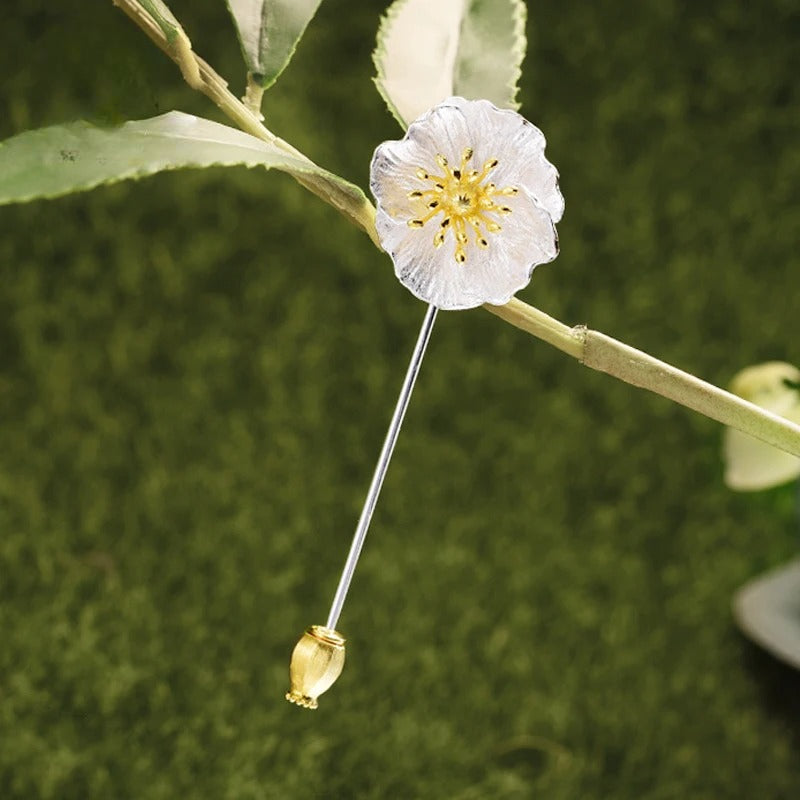 PRINCESENSE BLOOMING POPPIES BROOCH