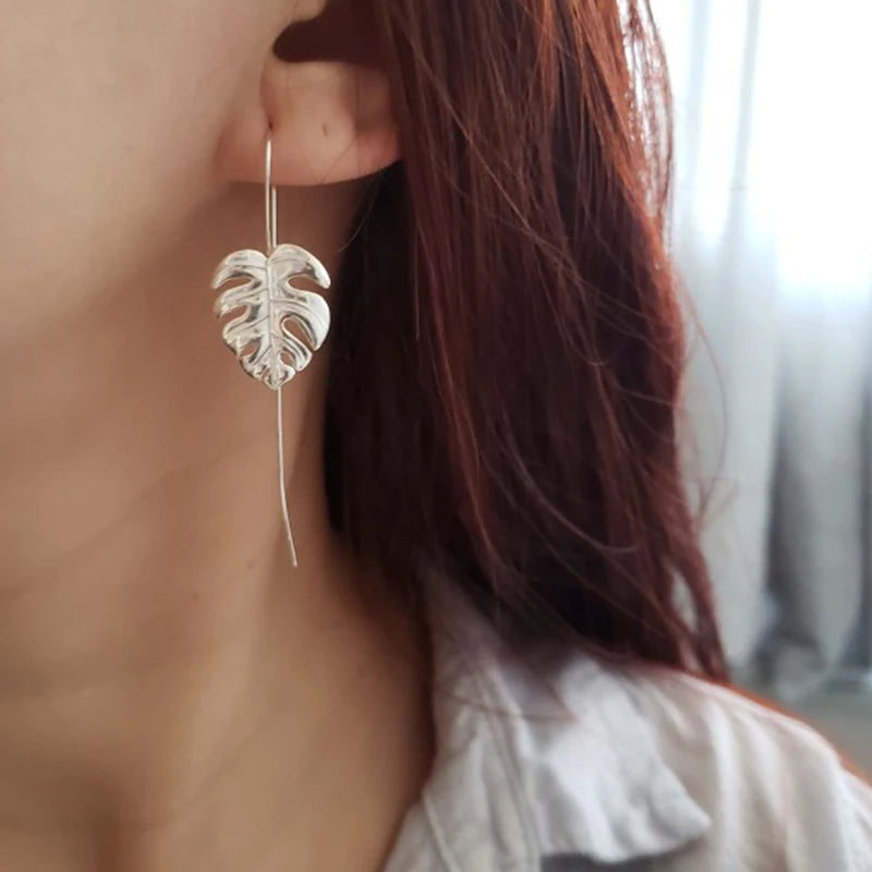 PRINCESENSE MONSTERA LEAVES EARRING