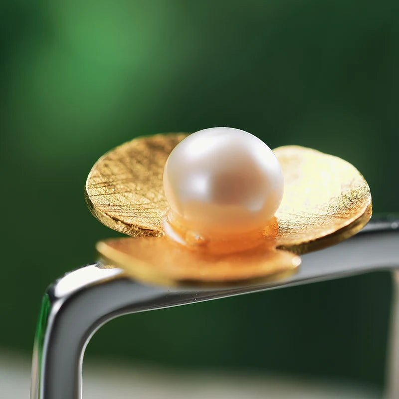 PRINCESENSE PEARL CLOVER RING