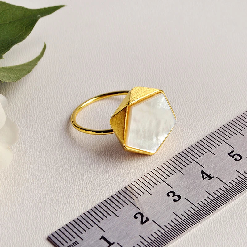 PRINCESENSE PENTAGON GEOMETRIC RING