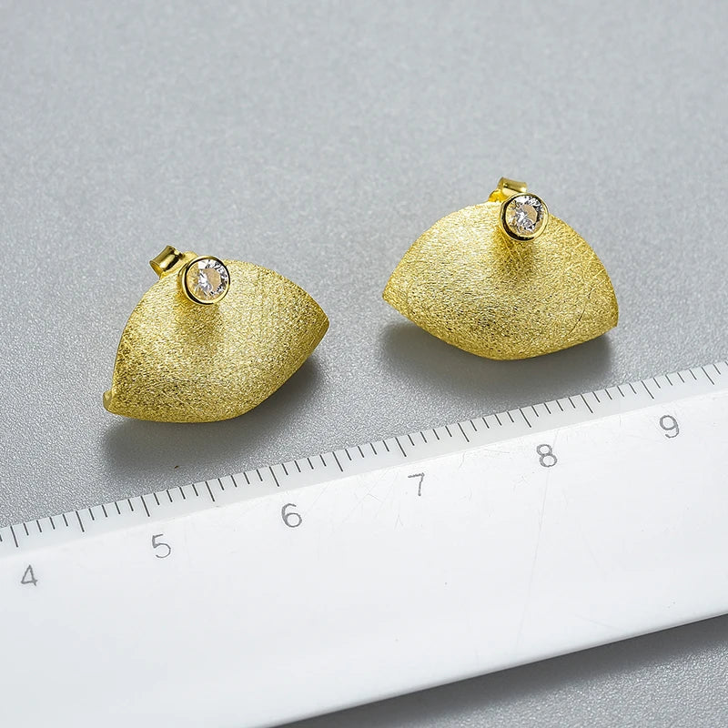 PRINCESENSE AUTUMN LEAF STUD EARRING