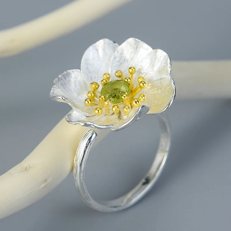 PRINCESENSE BLOOMING ANEMONE FLOWER RING