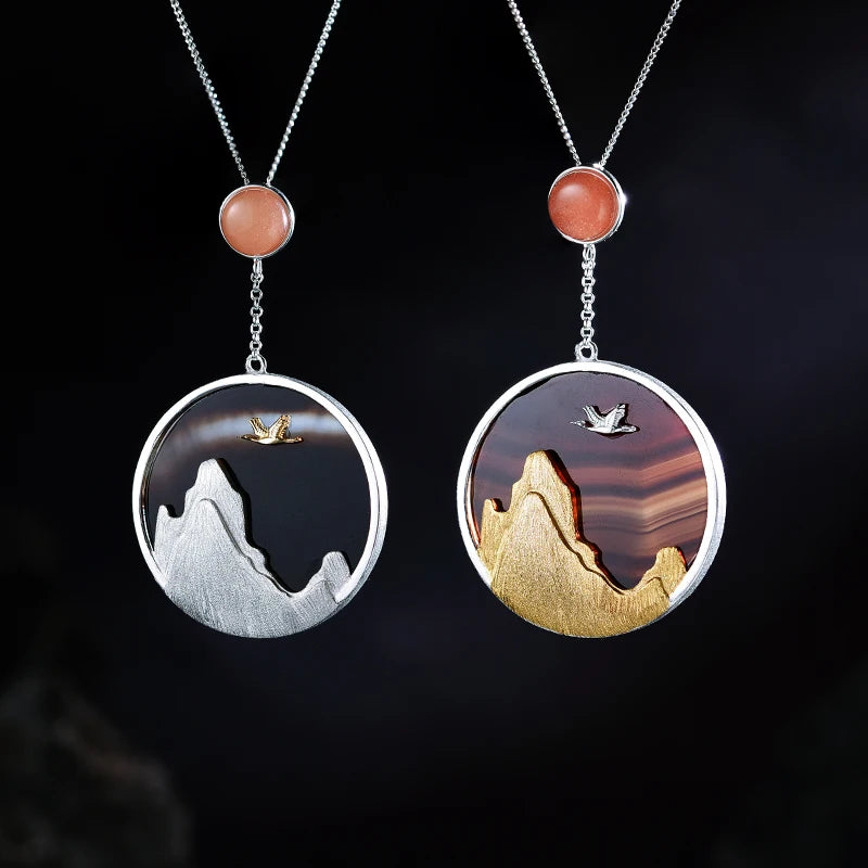 PRINCESENSE SUNSET MOUNTAIN PENDANT