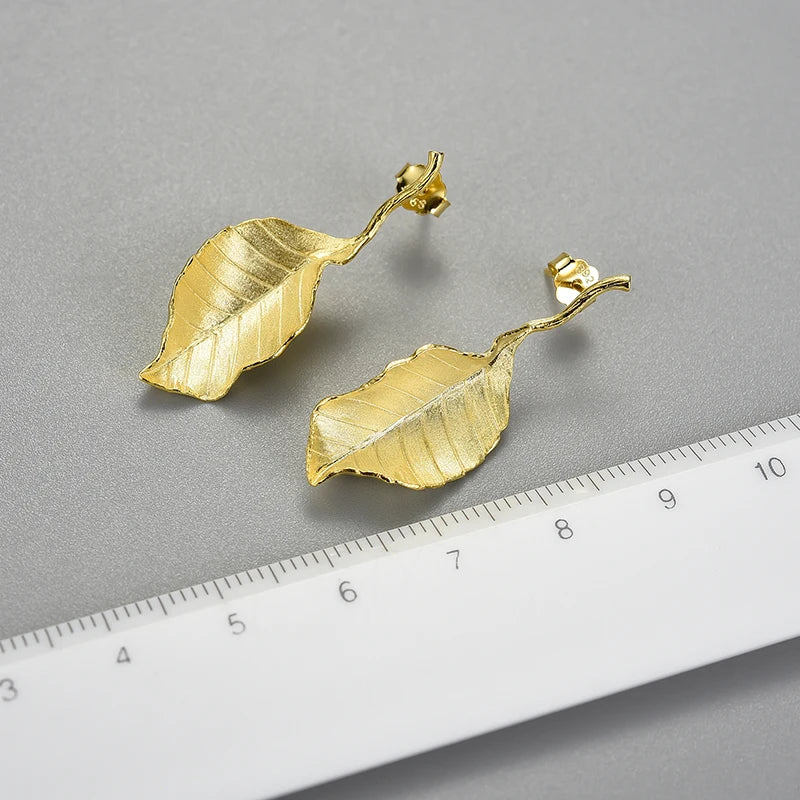 PRINCESENSE AUTUMN BIG LEAVES JEWELRY SET