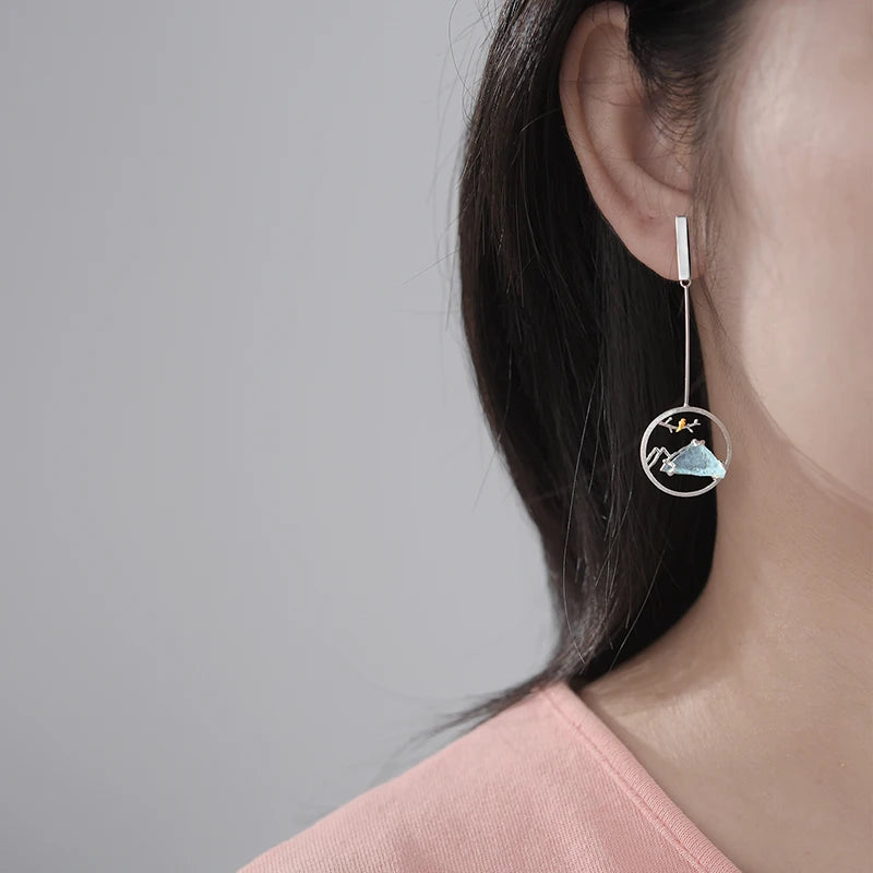 PRINCESENSE BLUE MOUNTAIN EARRING