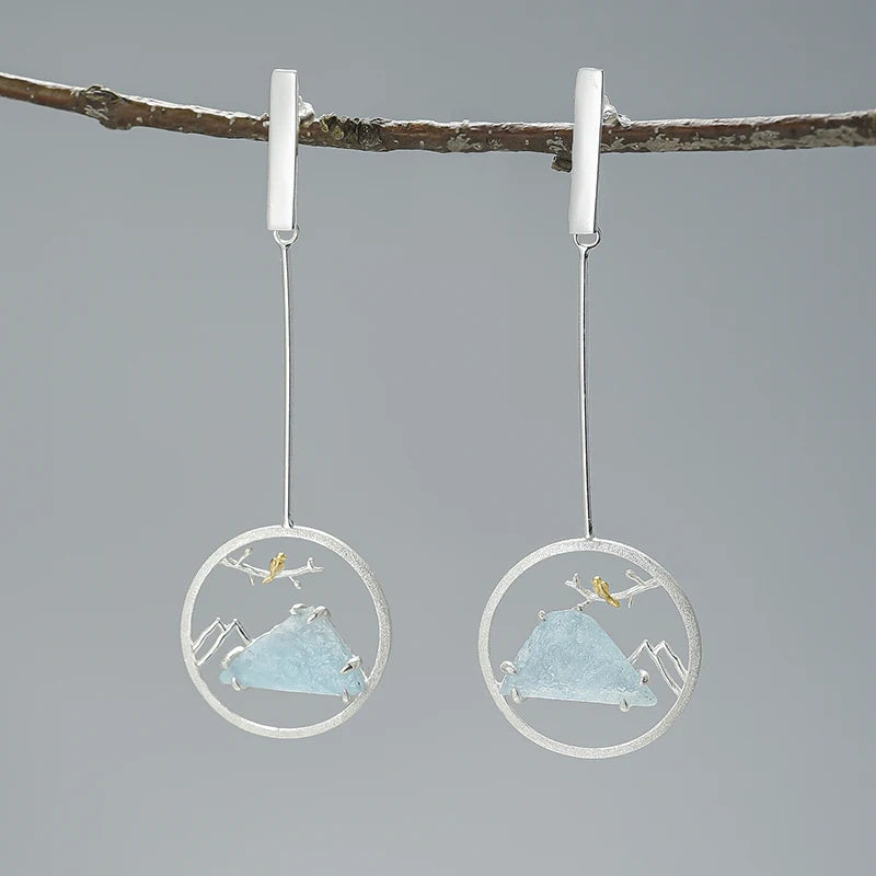 PRINCESENSE BLUE MOUNTAIN EARRING