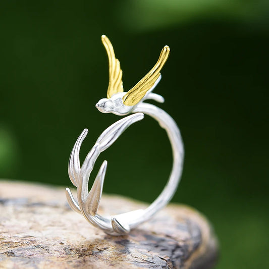 PRINCESENSE SWALLOW WILLOW RING