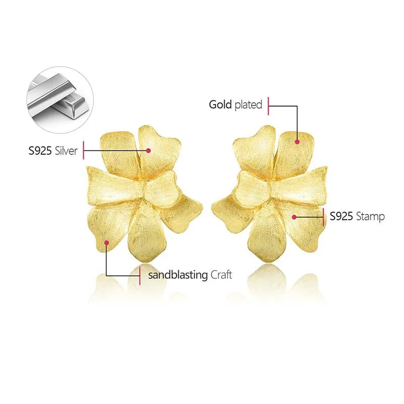 PRINCESENSE FLOWER RIBBON EARRINGS