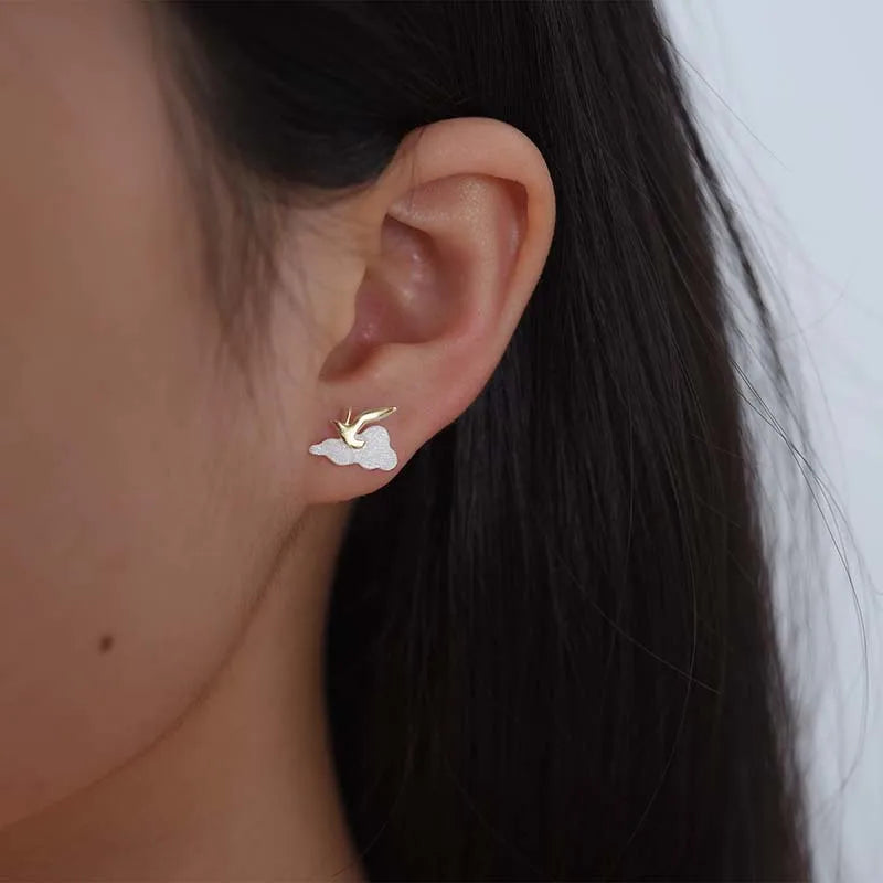 PRINCESENSE SUNRISE MOMENT BIRD EARRING