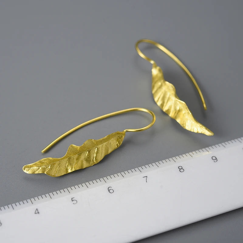 PRINCESENSE SUMMER LEAF EARRINGS