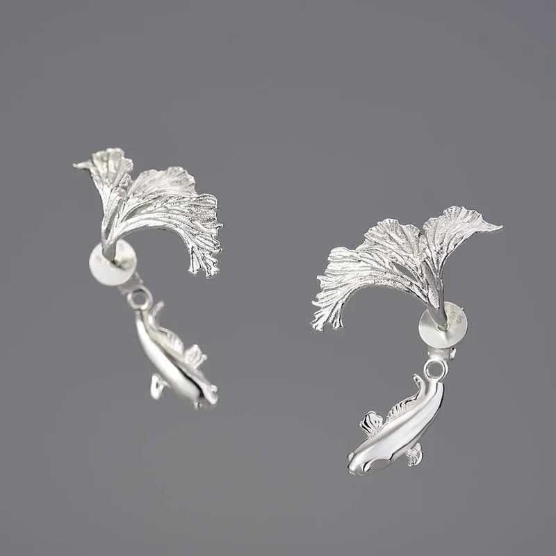 PRINCESENSE DESIGN FIGHTING FISH EARRING