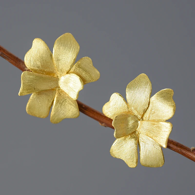 PRINCESENSE FLOWER RIBBON EARRINGS