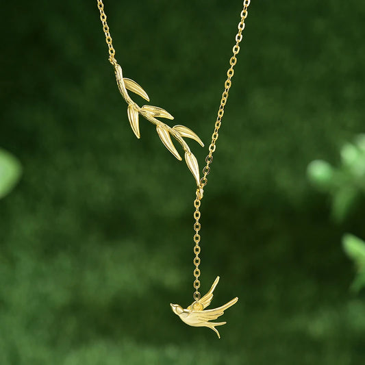 PRINCESENSE SWALLOW WILLOW NECKLACE